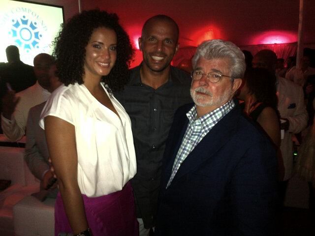 Jason Kidd, with his wife and George Lucas, hours before the crash 